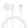 Apple iPhone-hoz és Apple Watch-hoz USB 2in1 Lightning + vezeték nélküli mágneses indukciós töltő, 1m kábel, fehér