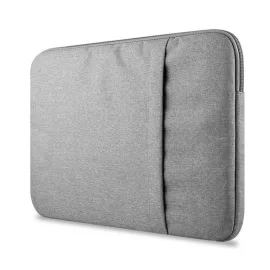 14 colos szürke laptop sleeve, táska, laptop védőtok