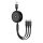 3 az 1-ben 1,2m Telefon Töltő Kábel 3,1A Fekete, USB to USB-C MicroUSB Lightning