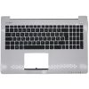 Asus X502C, F502CA, VivoBook S500 gyári új matricával magyarított ezüst billentyűzet modul (90NB0061-R3GE00)