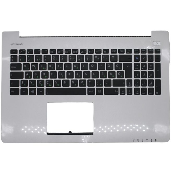 Asus X502C, F502CA, VivoBook S500 gyári új matricával magyarított ezüst billentyűzet modul (90NB0061-R3GE00)