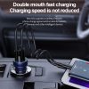 Samsung Galaxy-hoz 20W USB és USB-C Szivargyújtós Telefon Gyorstöltő + 1m USB-C kábel PD + QC3.0 Portokkal