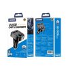 Szivargyújtós FM Transmitter Bluetooth 5.0, MP3 lejátszás 2 x USB Telefon Gyors Töltővel (Jellico - F10)