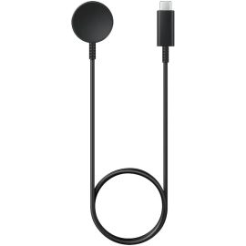   Samsung Galaxy Watch 5-höz Vezeték Nélküli Töltő, USB-C 1m Kábellel, Mágneses Indukciós, Műanyag, Fekete (EP-OR900BBE)