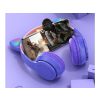 Bluetooth vezeték nélküli fülhallgató macskafüllel, Cat Ears lila