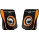 Genius 6W USB Sztereó narancssárga mintás hangfalpár SP-Q180