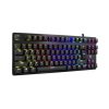 White Shark SPARTAN RGB világítós angol kiosztású MECHANKIUS Gamer billentyűzet, kék kapcsolók (GK-1925)