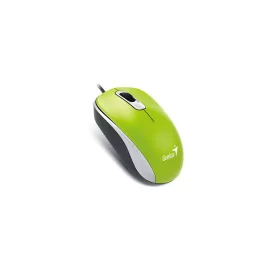   Genius DX-110 USB vezetékes optikai egér - zöld színben, pontos érzékeléssel, ergonomikus kialakítással és megbízható teljesítménnyel mindennapi számítógépes használathoz