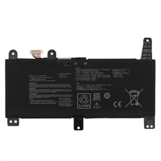 Asus ROG G531GV Laptop Akkumulátor, új, gyárival megegyező minőségű helyettesítő, 2 cellás (4200mAh)