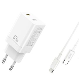   Apple iPhone-hoz és iPad-hez 65W GaN Gyorstöltő + 1m Lightning Kábel 