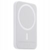 Apple iPhone Power Bank MagSafe 5000mAh mágneses indukciós gyorstöltővel, Lightning kábellel tölthető fel