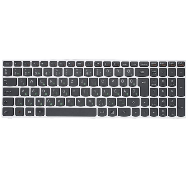 Lenovo IdeaPad 300-15IBR ezüst-fekete magyarított Laptop billentyűzet