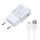 Samsung Galaxy Gyári 15W Telefon töltő + 1m USB to USB-C kábel, Fehér (EP-TA200EWE) 