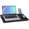 Hordozható multifunkciós laptoptartó párna – beépített egérpad és telefontartó, párnázott kényelmes állvány