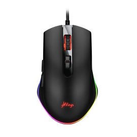   gWings Spider 9x13m Gaming, Gamer Egér 7.200 DPI, fekete (GW9X13M)