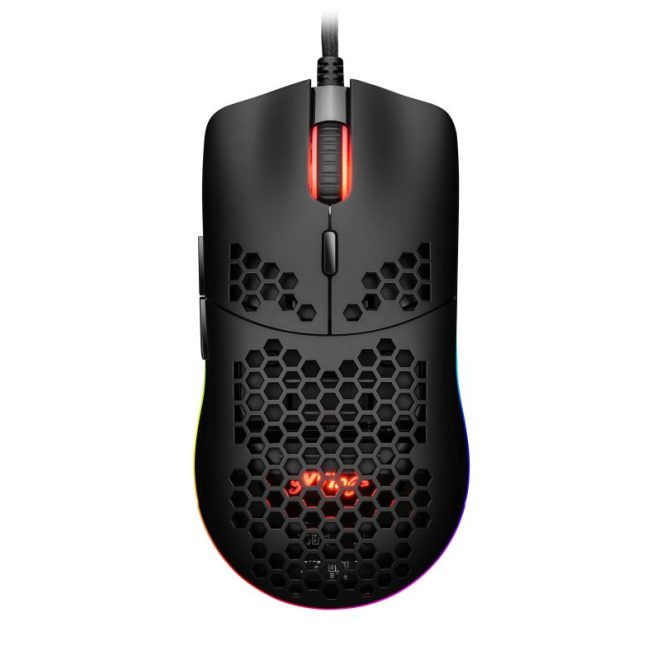 gWings Spider 9600m Gaming, Gamer Egér 10.000 DPI, fekete (GW9600M)