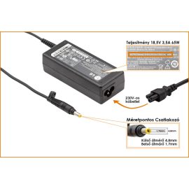 LG K1 18,5V 3,5A 65W-os gyári új Laptop töltő