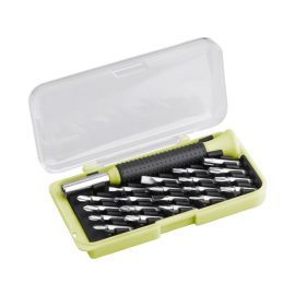   EXTOL® CRAFT Órás csavarhúzó készlet 22db C. V. bitekkel, összecsukható tartóban (919601)
