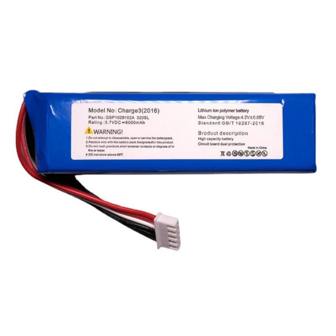 JBL Charge 3 helyettesítő új 6000mAh akkumulátor (GSP1029102A 320SL)