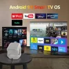 FULL HD LED Videóprojektor TV Natív 1920x1080p, 850 ANSI Lumen, 4K támogatás, Android 9.0, WiFi, Bluetooth 5.0, Kontraszt 10.000:1, Netflix, Disney+, Youtube, házi mozi, MAGYAR nyelvű menüvel