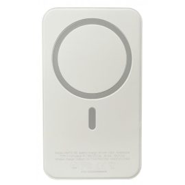   Apple iPhone 15, 16-hoz Power Bank MagSafe 5000mAh mágneses indukciós gyorstöltővel, USB-C kábellel tölthető fel