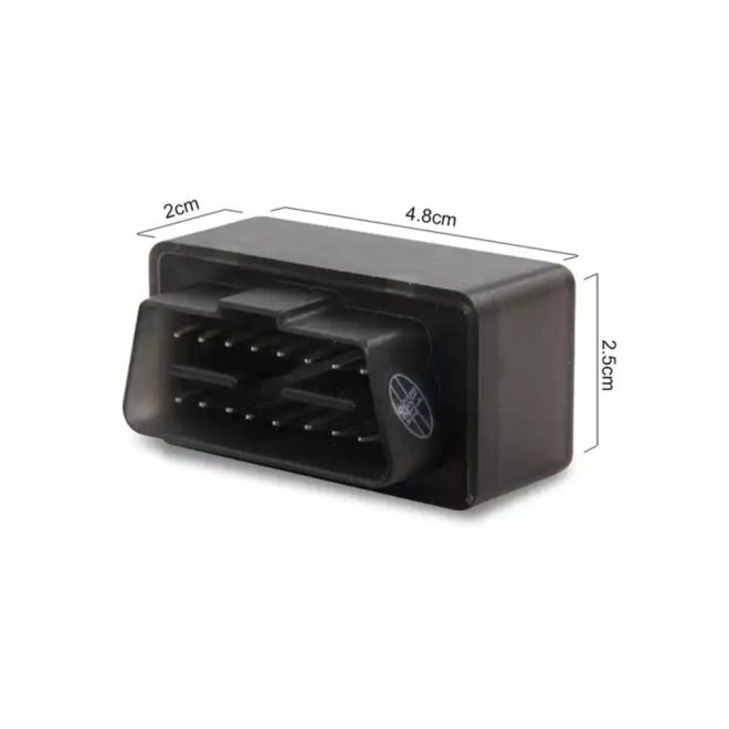 Mini ELM327 Bluetooth 2.0 autós hibakód olvasó diagnosztikai eszköz, OBDII / EOBD funkcióval, fekete (A0001-1B)