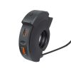 D0135 Motoros Telefon USB és USB-C Gyorstöltő 18W, Félkör alakú, IP65 vízálló