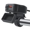 Vízálló Motoros Telefon USB és USB-C Gyorstöltő 18W, IP65 (D0136)