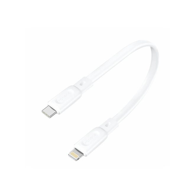 USB-C to Lightning 25cm rövid adat és töltőkábel, fehér, Apple iPhone-hoz (Foneng - X107)