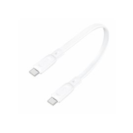   USB-C to USB-C 25cm rövid adat, töltőkábel kábel, fehér (Foneng - X107)