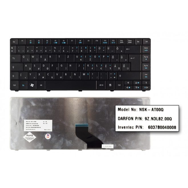 Acer Travelmate 8472 fekete magyar Laptop billentyűzet