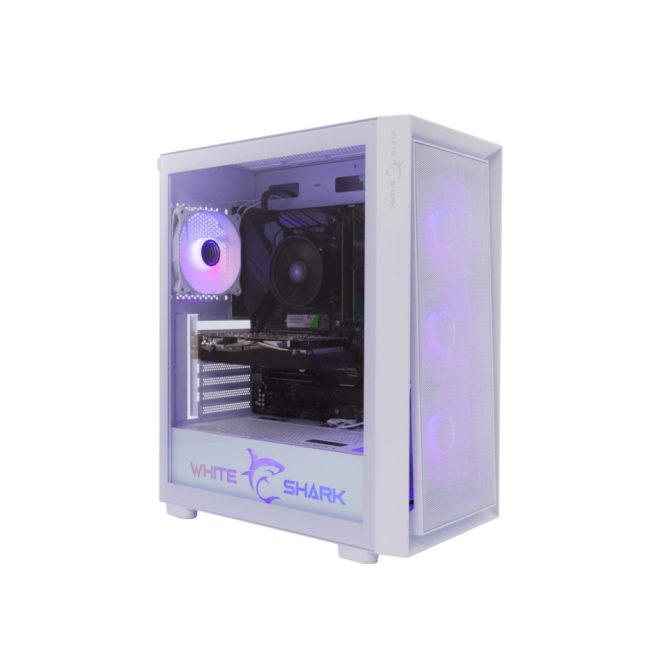White Shark Gamer Számítógépház WARHEAD 3 WHITE, Fehér, E-ATX / ATX / M-ATXD / ITX (GCC-2401W)