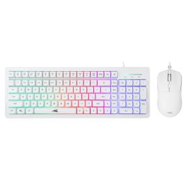   Baracuda ORCA-W gamer combo RGB világítós fehér angol kiosztású gamer billentyűzet + egér (BGC-011W-US)