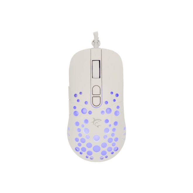 White Shark TRISTAN RGB LED Világítós Gamer Egér 12.000 DPI, Fehér (GM-9004W)