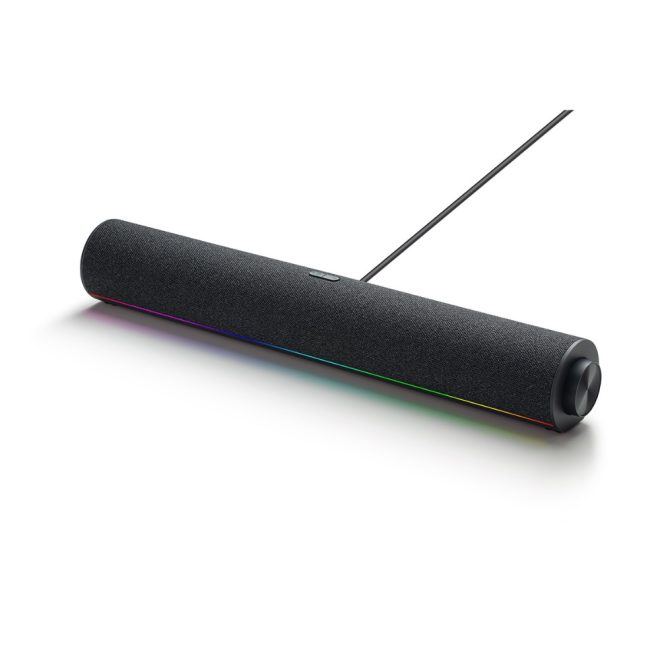 Xiaomi 10W Bluetooth Desktop Speaker Sztereó Asztali Hangszóró, Színes RGB LED Világítással, Fekete (QBH4276GL)