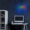 Gamepad mintás LED neon lámpa, falra akasztható világítás, USB csatlakozóval