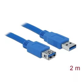 2m kék USB 3.0-s hosszabbító kábel (Delock)
