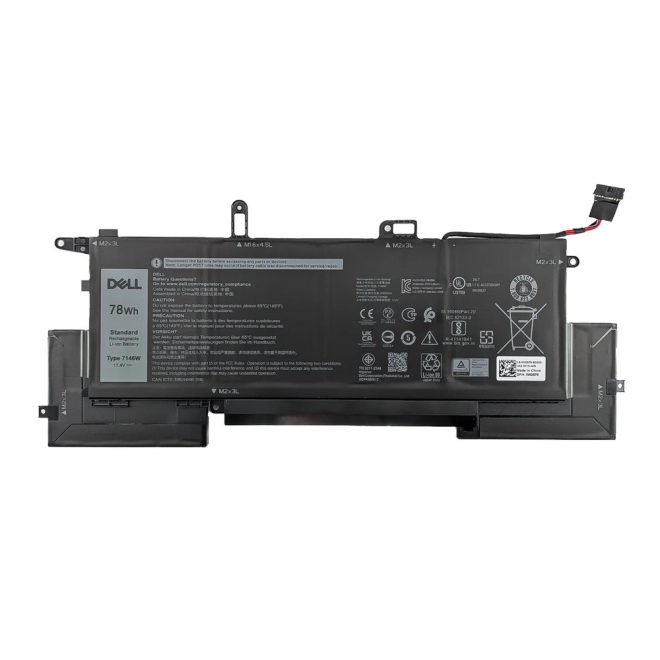 Dell Inspiron 7400 Laptop akkumulátor, gyári új, 4 cellás (6500mAh)