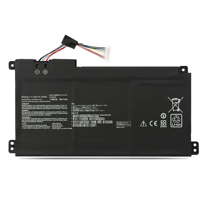 Asus VivoBook E410MA Laptop Akkumulátor, új, gyárival megegyező minőségű helyettesítő, 3 cellás (3653mAh)