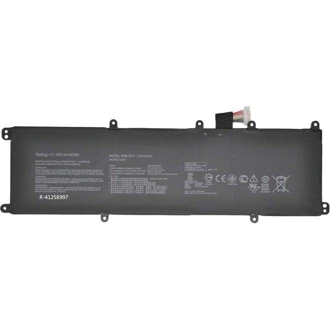 Asus UX530 Laptop akkumulátor, új, gyárival megegyező minőségű helyettesítő, 3 cellás (4210mAh)