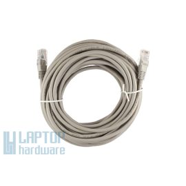   10m CAT5e UTP Patch internet kábel – szürke színben, megbízható és gyors adatátvitelhez. Tökéletes választás otthoni és irodai hálózatokhoz, számítógépek, routerek és switchek csatlakoztatására