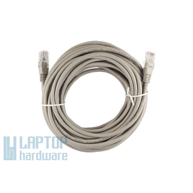 10m CAT5e szürke UTP Patch internet kábel
