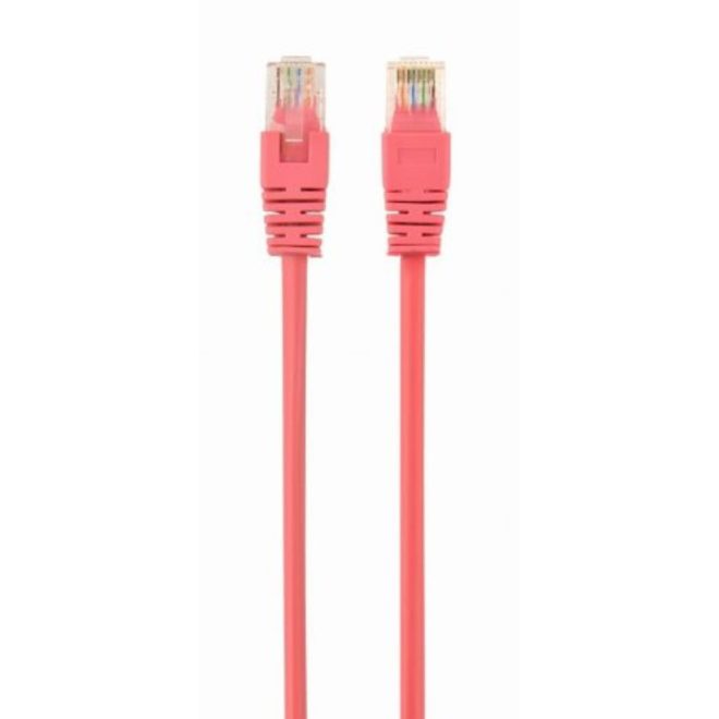 0,5m rövid CAT5e rózsaszín (pink) UTP Patch kábel