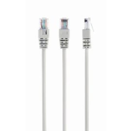 0,25m rövid CAT5e szürke UTP Patch kábel