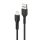 Apple iPhone-hoz, iPad-hez 1m Lightning to USB töltő kábel, Fekete