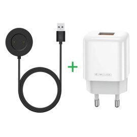   Huawei Watch GT, GT2, GT2E, Honor Magic 12W Gyors Töltő + 1m USB kábel, Mágneses Indukciós, Fekete