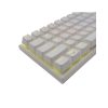 White Shark WAKIZASHI fehér angol kiosztású mechanikus gamer billentyűzet, piros kapcsolók (GK-002211-W/R-US)