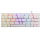White Shark NAGAMAKI RGB világítós angol kiosztású ALACSONY PROFILÚ MECHANKIUS fehér gamer billentyűzet, piros kapcsolók (GK-006211-W/R-US)