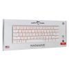 White Shark NAGAMAKI RGB világítós angol kiosztású ALACSONY PROFILÚ MECHANKIUS fehér gamer billentyűzet, piros kapcsolók (GK-006211-W/R-US)