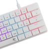 White Shark NAGAMAKI RGB világítós angol kiosztású ALACSONY PROFILÚ MECHANKIUS fehér gamer billentyűzet, piros kapcsolók (GK-006211-W/R-US)